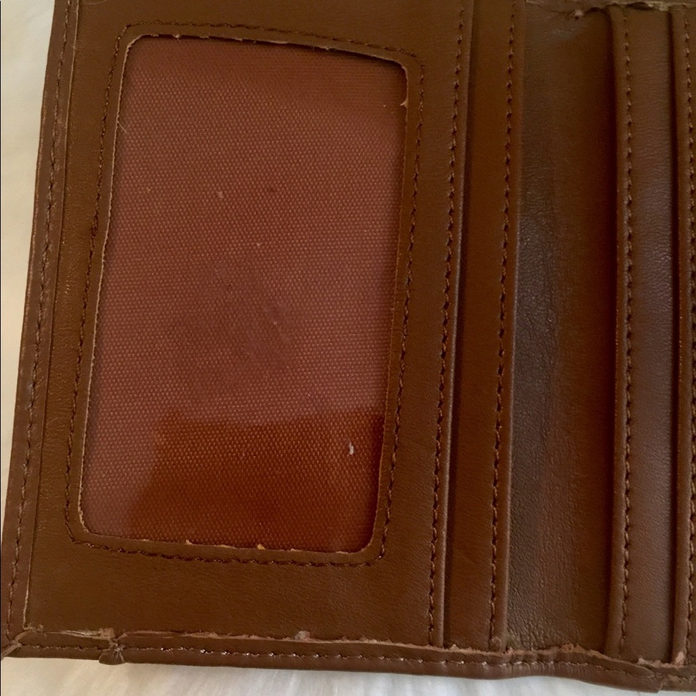 Genuine leather card small wallet tan - Picture 3 of 6